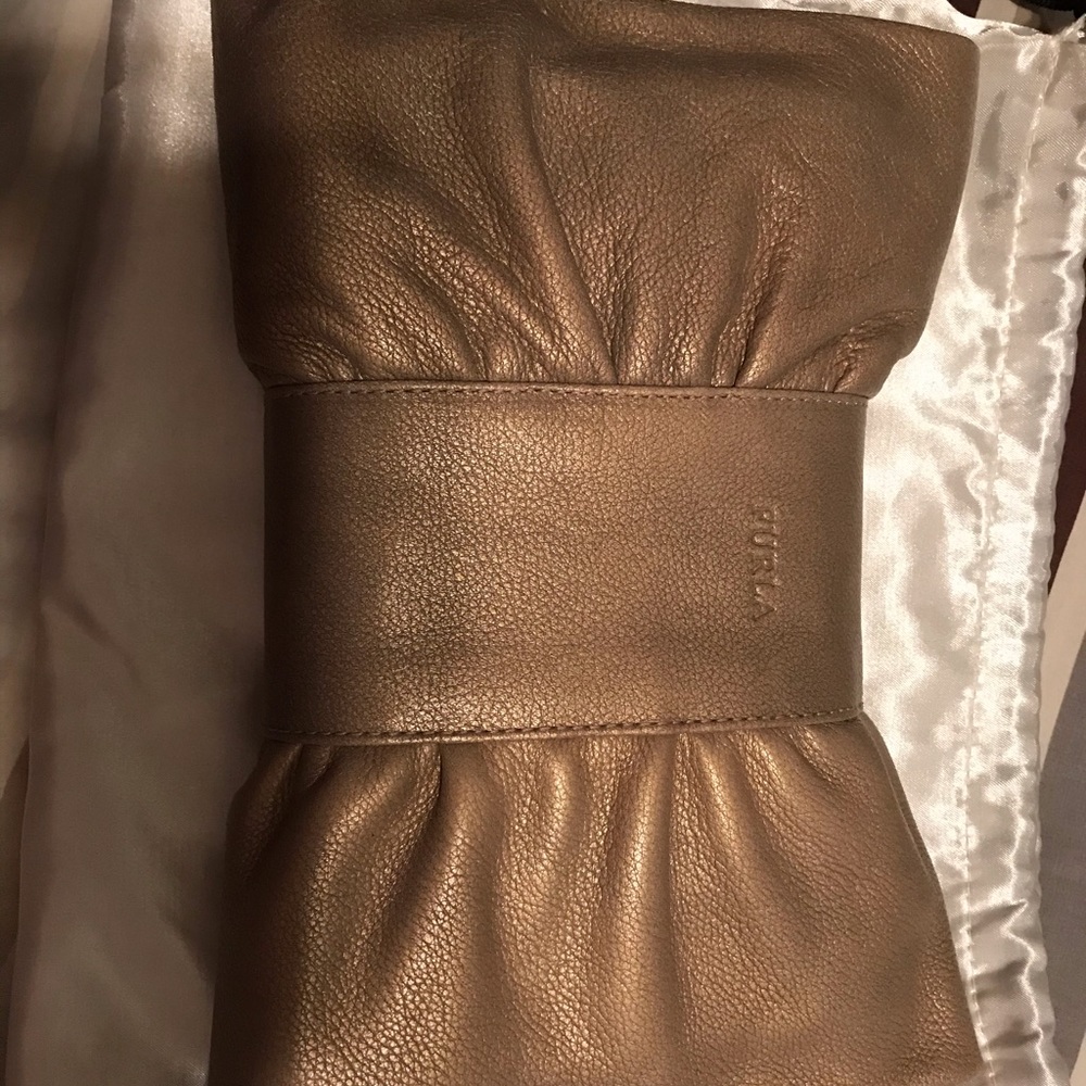 Furla clutch bronze color